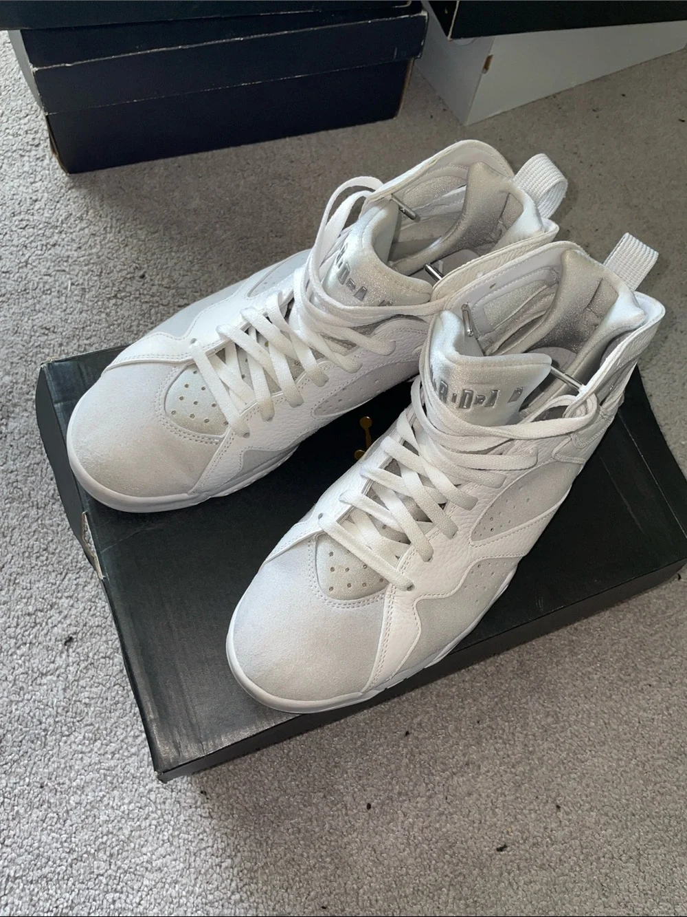 Jordan Men's All-White High-Top Basketball Sneakers